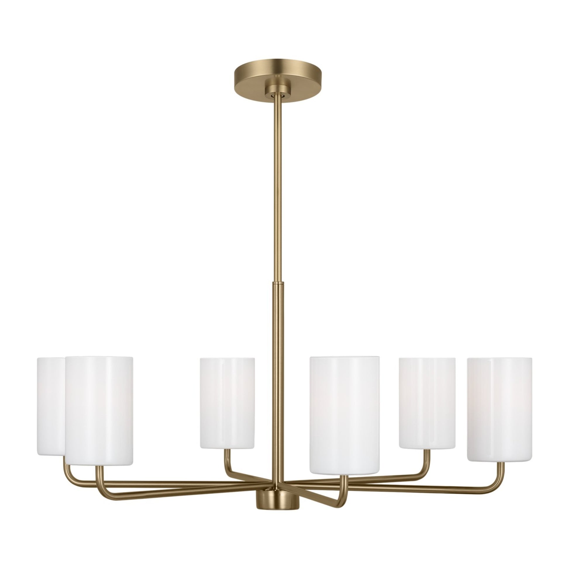 Rhett 32" 6-Light Large Chandelier, Satin Bronze Finish - Bees Lighting