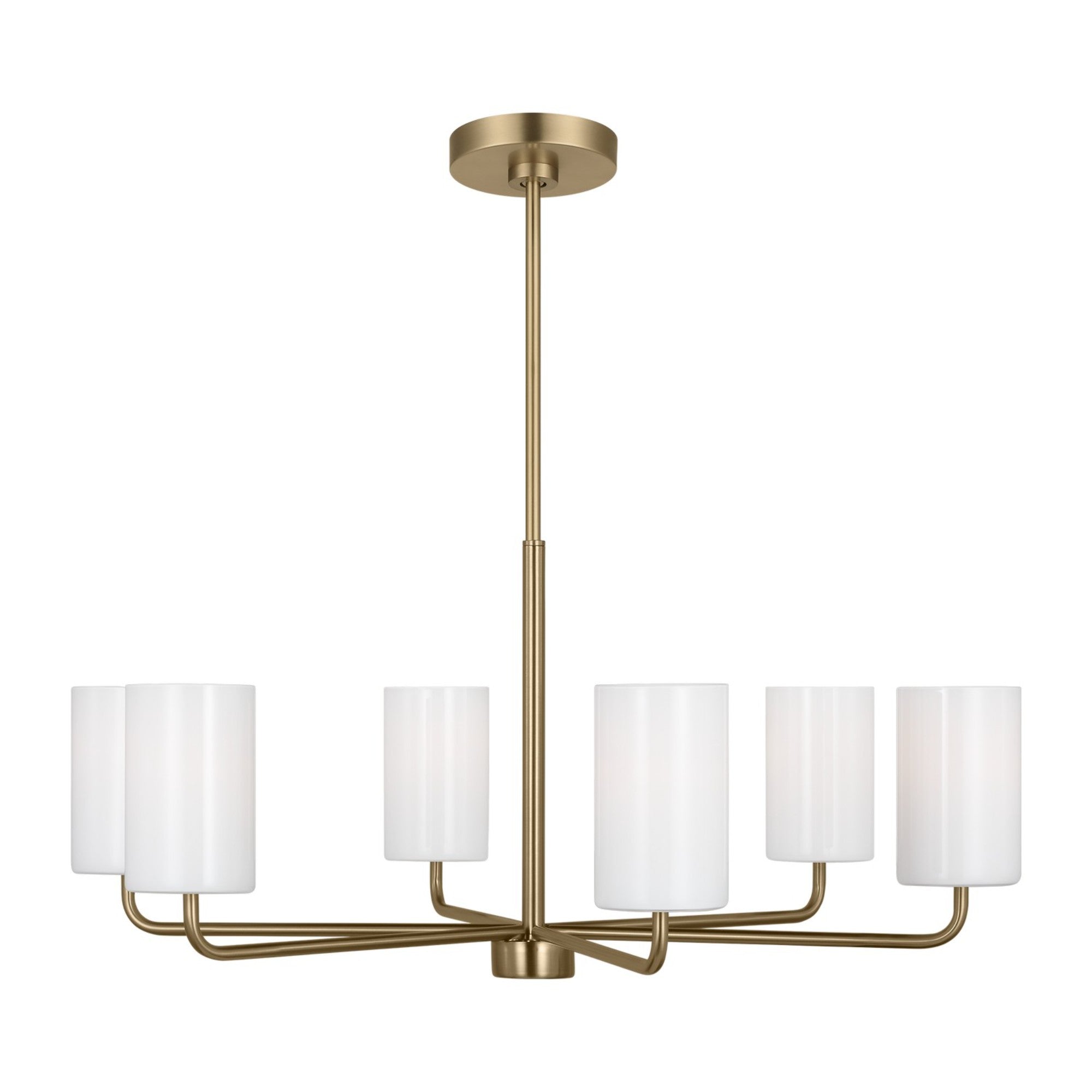 Rhett 32" 6-Light Large Chandelier, Satin Bronze Finish - Bees Lighting