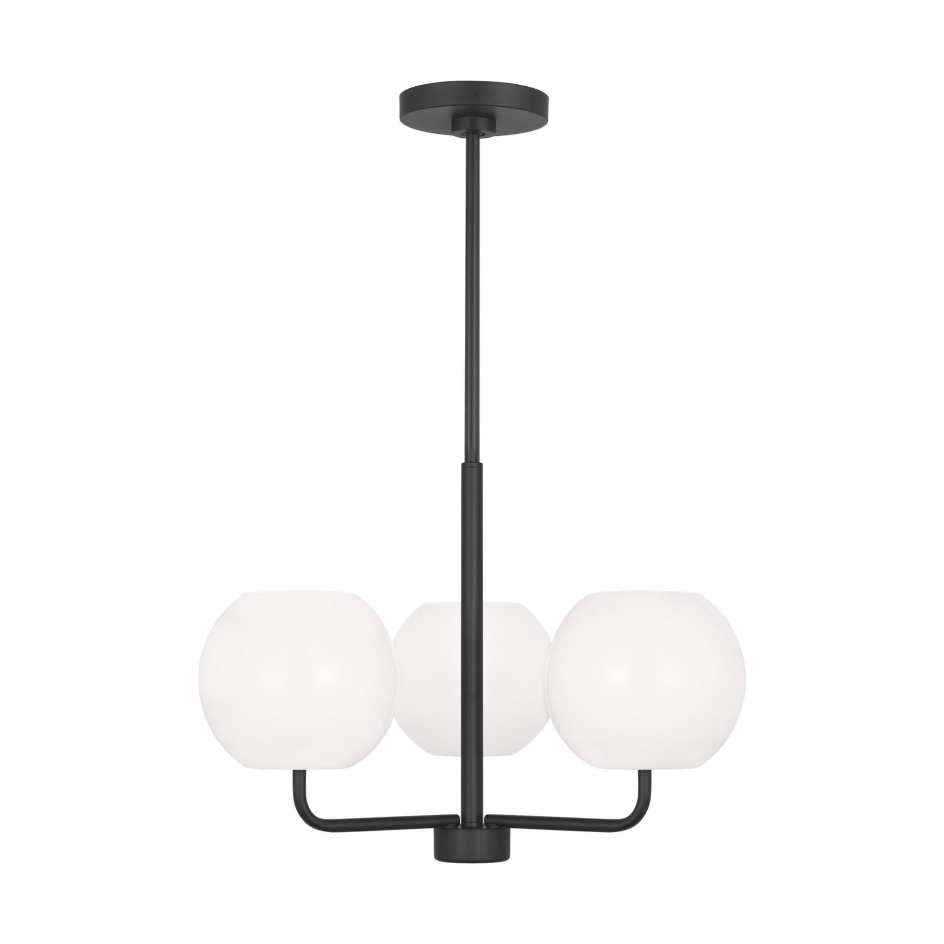 Rory 21" 3-Light Small Chandelier, Midnight Black Finish - Bees Lighting