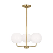 Rory 21" 3-Light Small Chandelier, Satin Bronze Finish - Bees Lighting