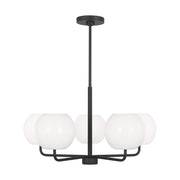 Rory 27" 5-Light Medium Chandelier, Midnight Black Finish - Bees Lighting