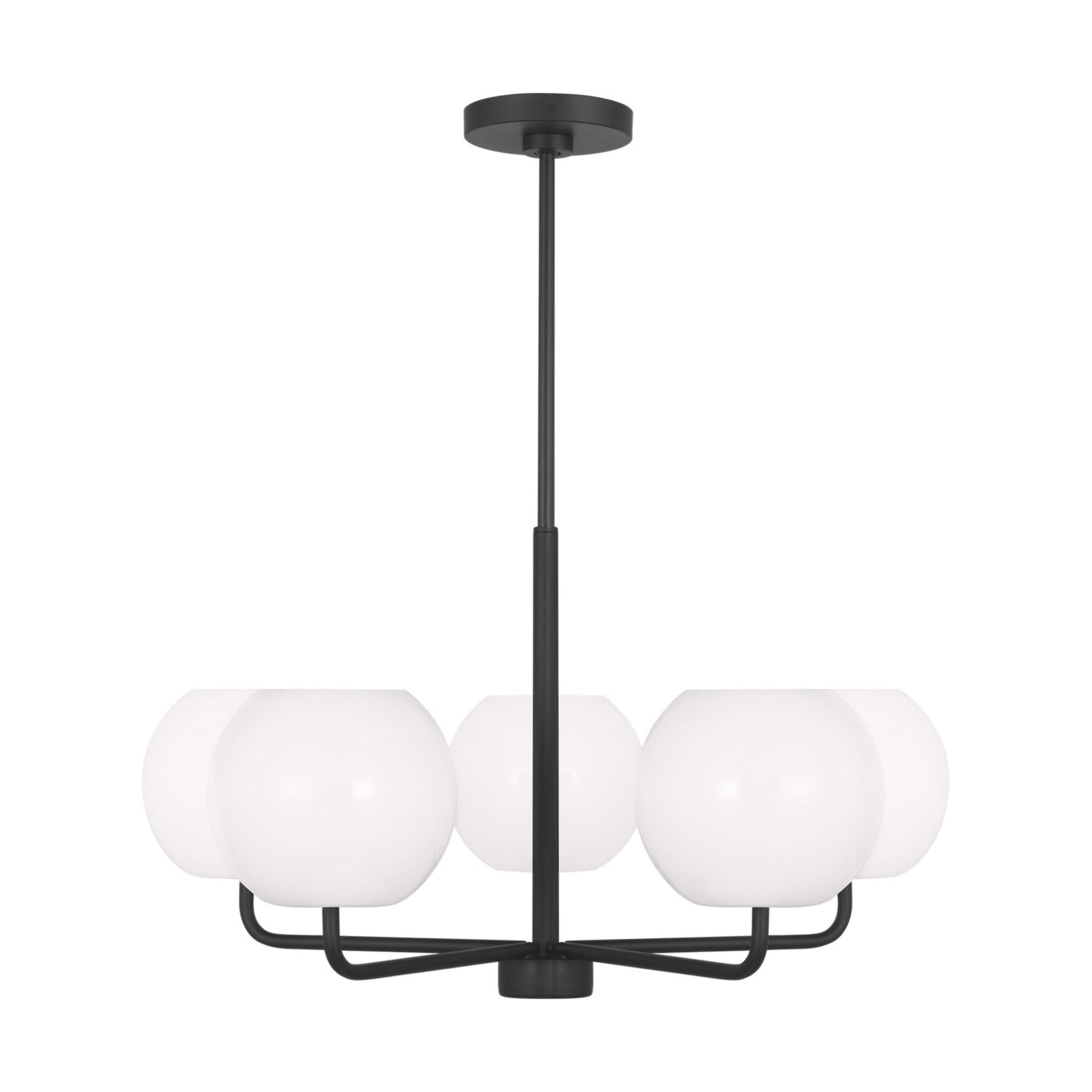 Rory 27" 5-Light Medium Chandelier, Midnight Black Finish - Bees Lighting