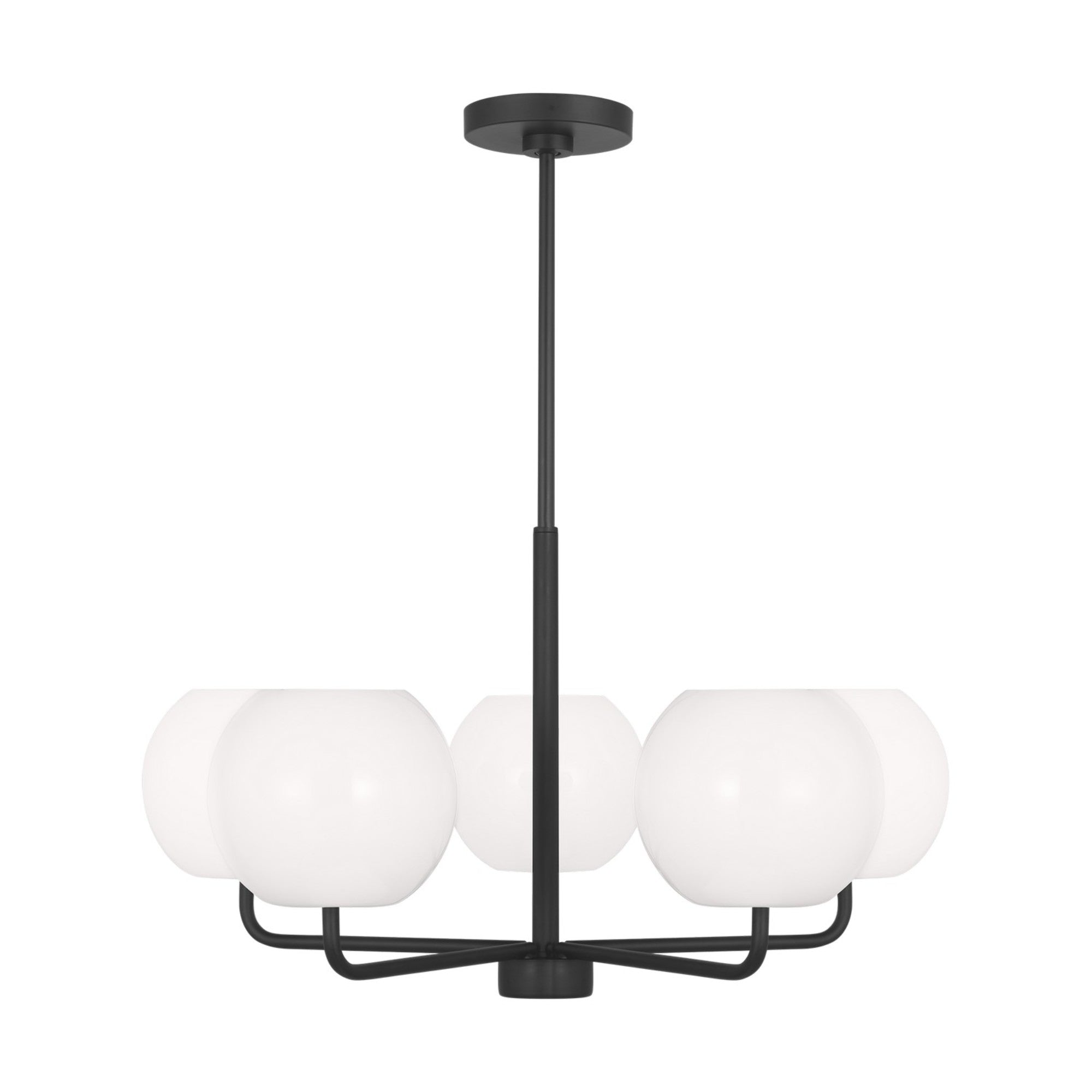 Rory 27" 5-Light Medium Chandelier, Midnight Black Finish - Bees Lighting