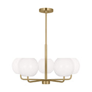 Rory 27" 5-Light Medium Chandelier, Satin Bronze Finish - Bees Lighting