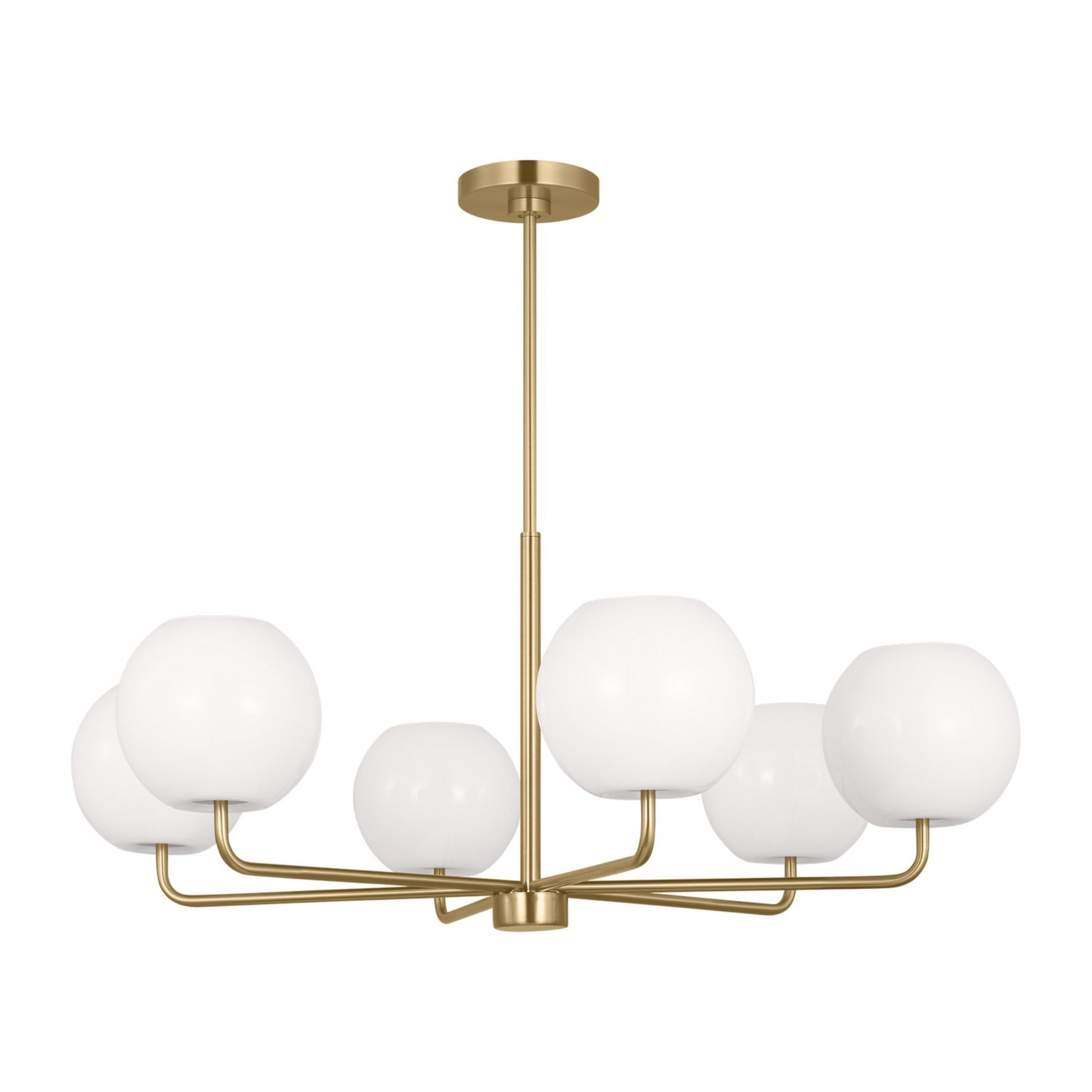 Rory 35" 6-Light Large Chandelier, Satin Bronze Finish - Bees Lighting