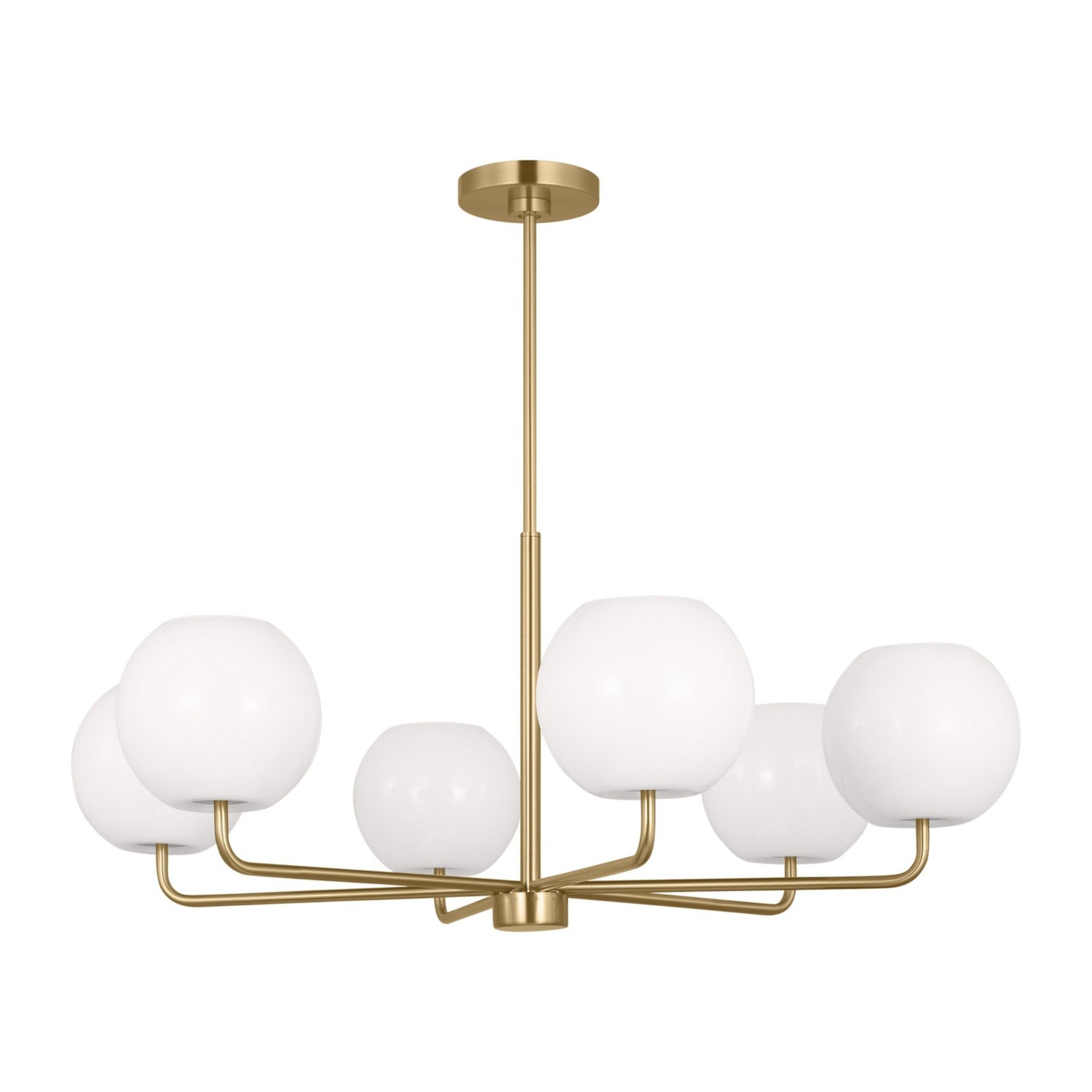 Rory 35" 6-Light Large Chandelier, Satin Bronze Finish - Bees Lighting