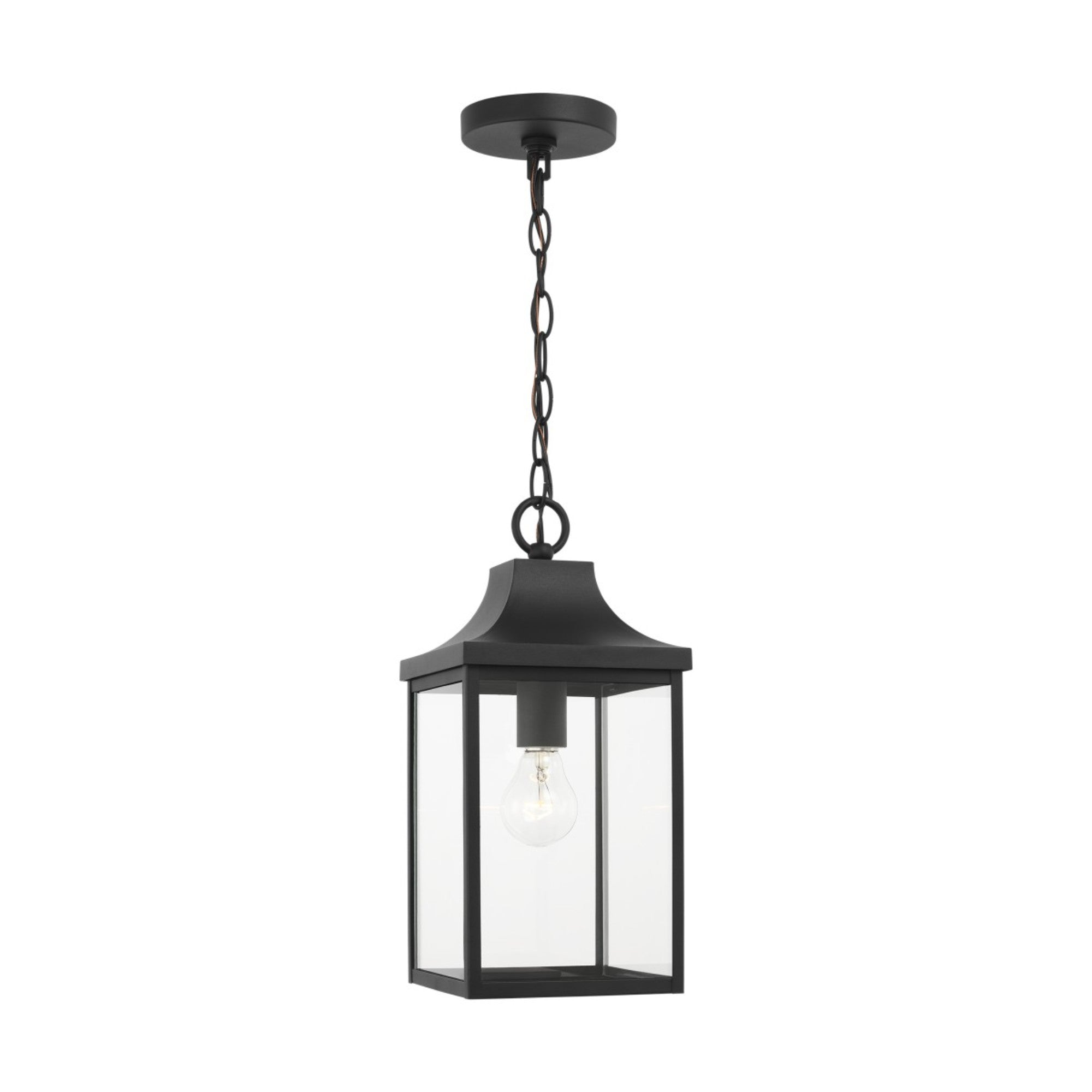 Say brook 15" Outdoor Pendant, Textured Black Finish - Bees Lighting