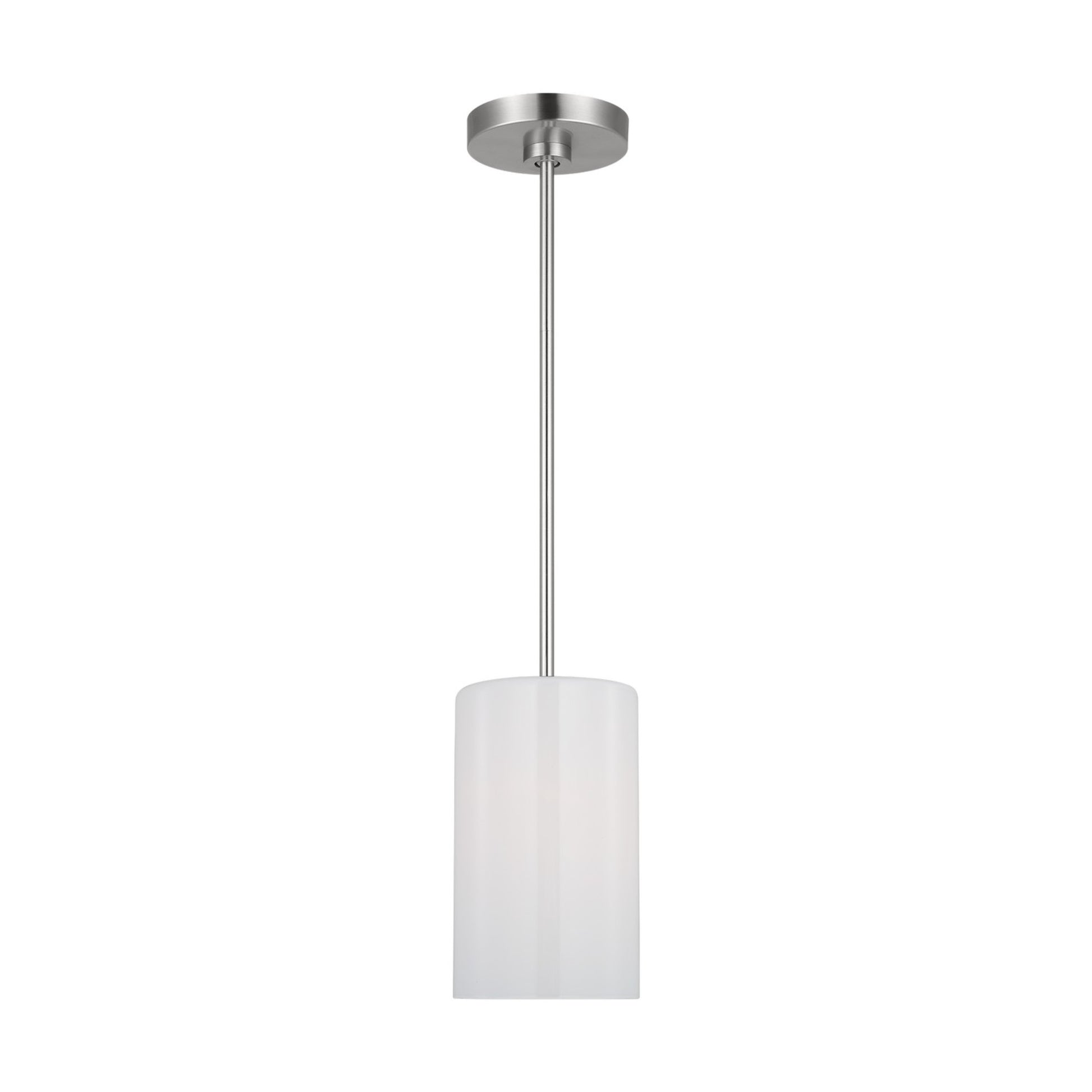Rhett 10" Mini Pendant, Brushed Steel Finish - Bees Lighting