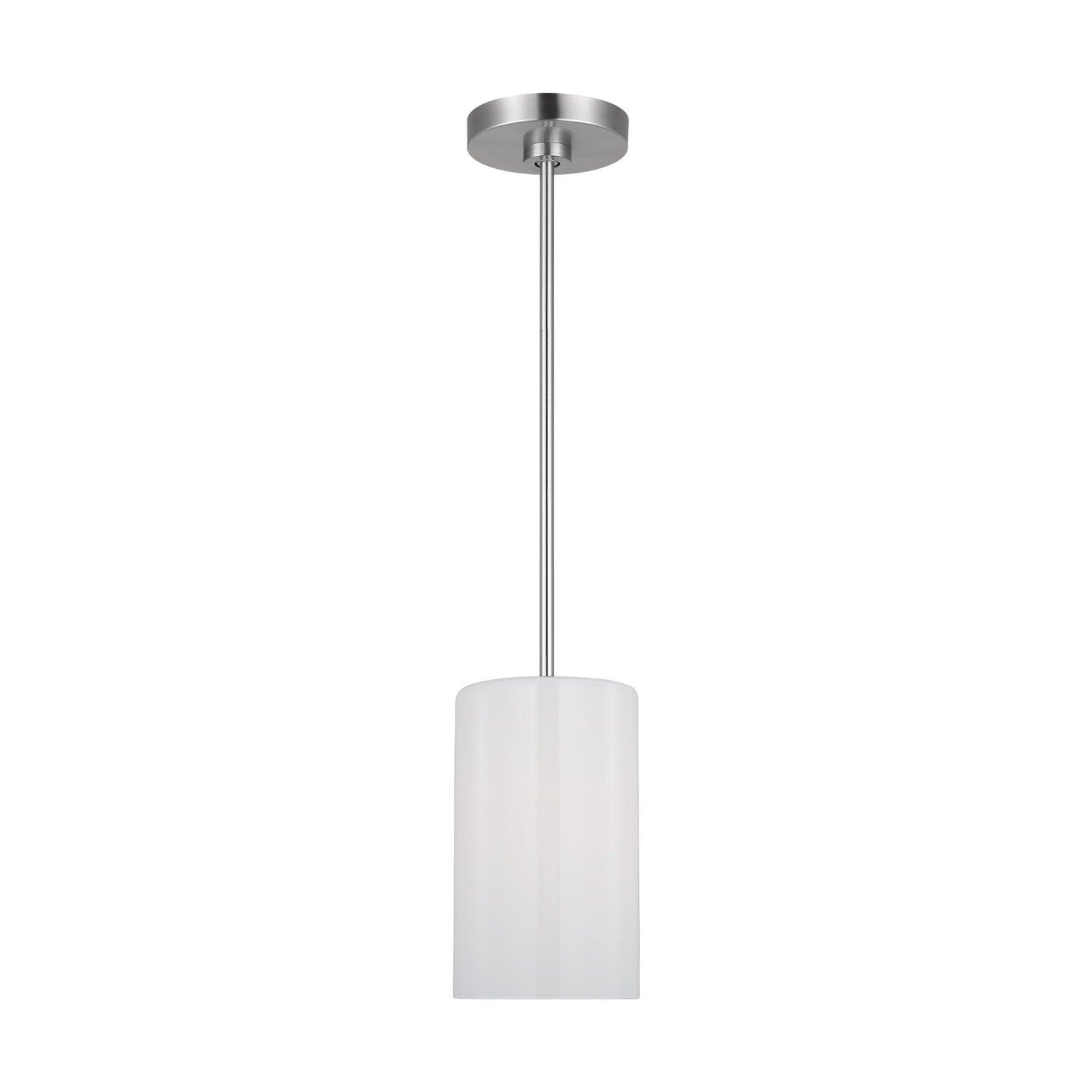 Rhett 10" Mini Pendant, Brushed Steel Finish - Bees Lighting
