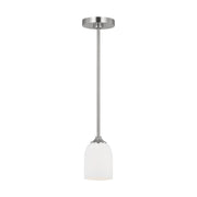 Emile 4" Mini Pendant, Brushed Steel Finish - Bees Lighting