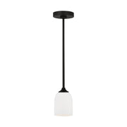 Emile 4" Mini Pendant, Midnight Black Finish - Bees Lighting