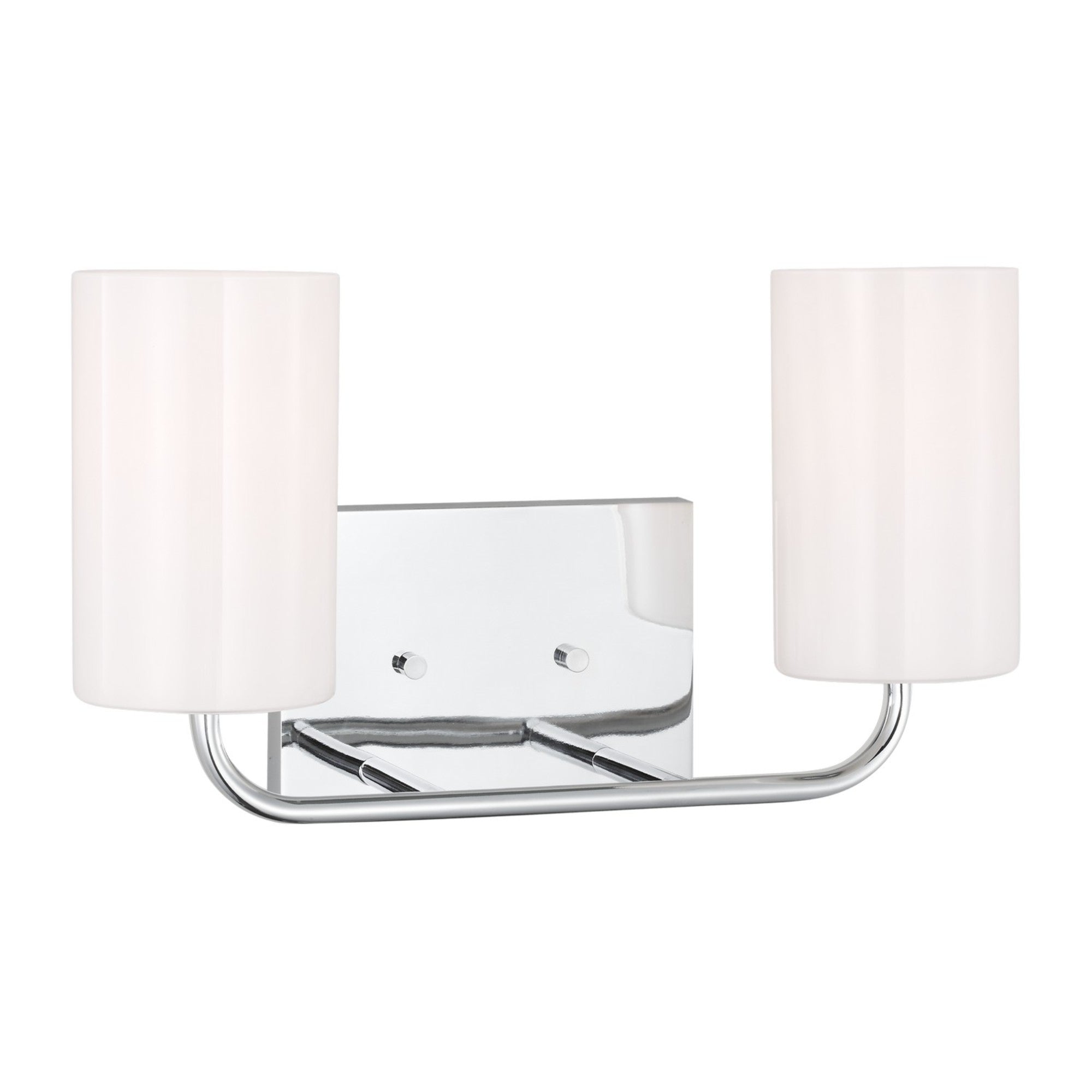 Rhett 15" 2-Light Medium Bathroom Vanity, Chrome Finish - Bees Lighting