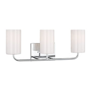 Rhett 22" 3-Light Large Bathroom Vanity, Chrome Finish - Bees Lighting