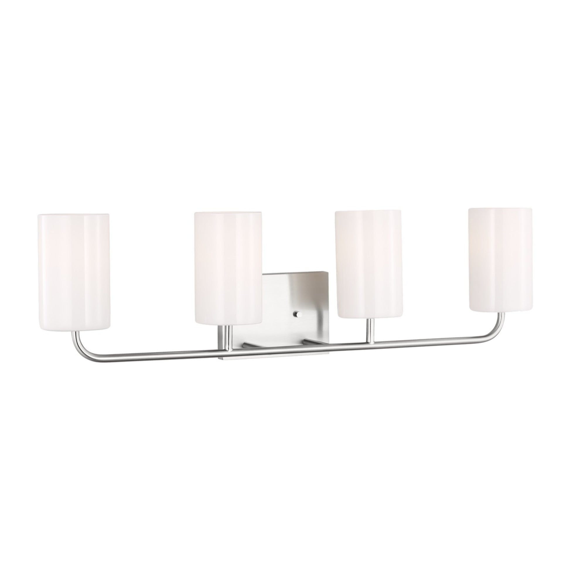 Rhett 31" 4-Light X-Large Bathroom Vanity, Brushed Steel Finish - Bees Lighting