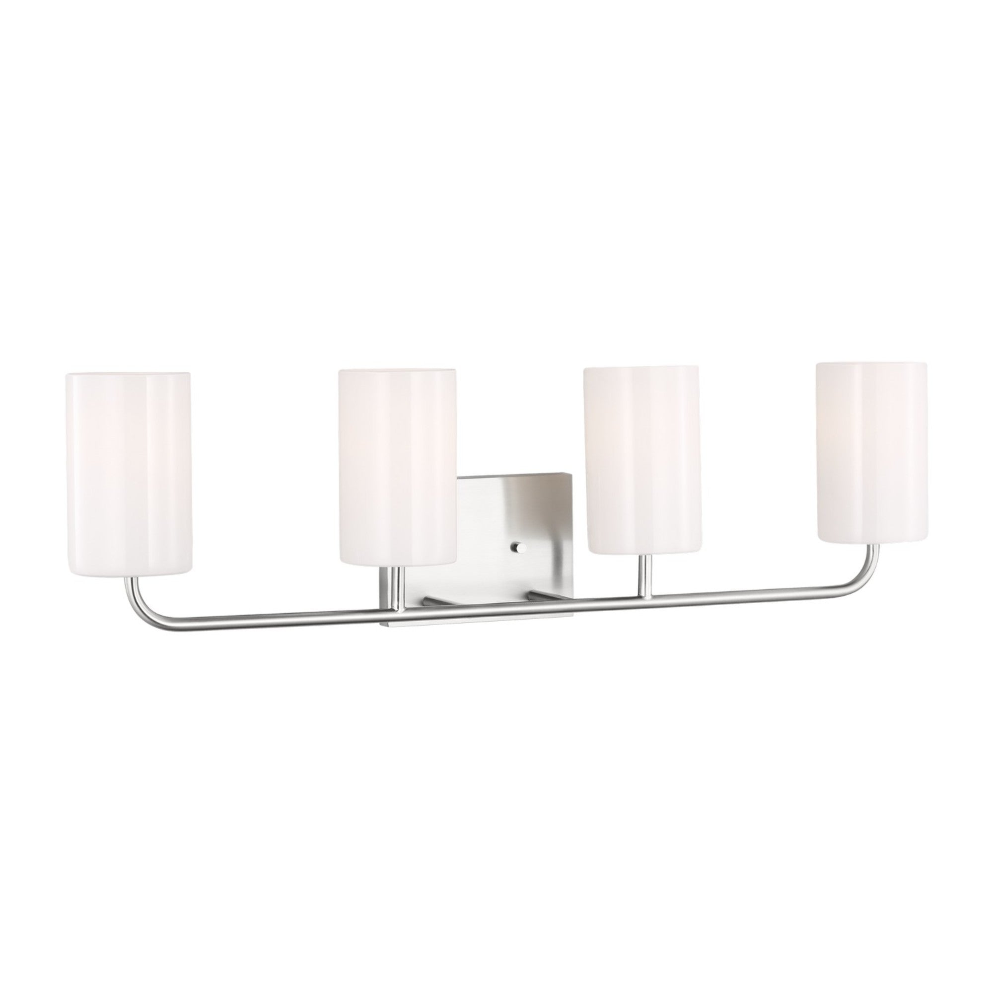 Rhett 31" 4-Light X-Large Bathroom Vanity, Brushed Steel Finish - Bees Lighting