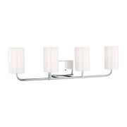 Rhett 31" 4-Light X-Large Bathroom Vanity, Chrome Finish - Bees Lighting