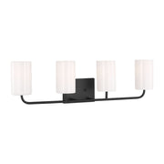Rhett 31" 4-Light X-Large Bathroom Vanity, Midnight Black Finish - Bees Lighting