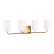 Rhett 31" 4-Light X-Large Bathroom Vanity, Satin Bronze Finish - Bees Lighting