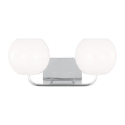 Rory 18" 2-Light Medium Bathroom Vanity, Chrome Finish - Bees Lighting