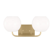 Rory 18" 2-Light Medium Bathroom Vanity, Satin Bronze Finish - Bees Lighting