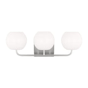 Rory 25" 3-Light Large Bathroom Vanity, Brushed Steel Finish - Bees Lighting