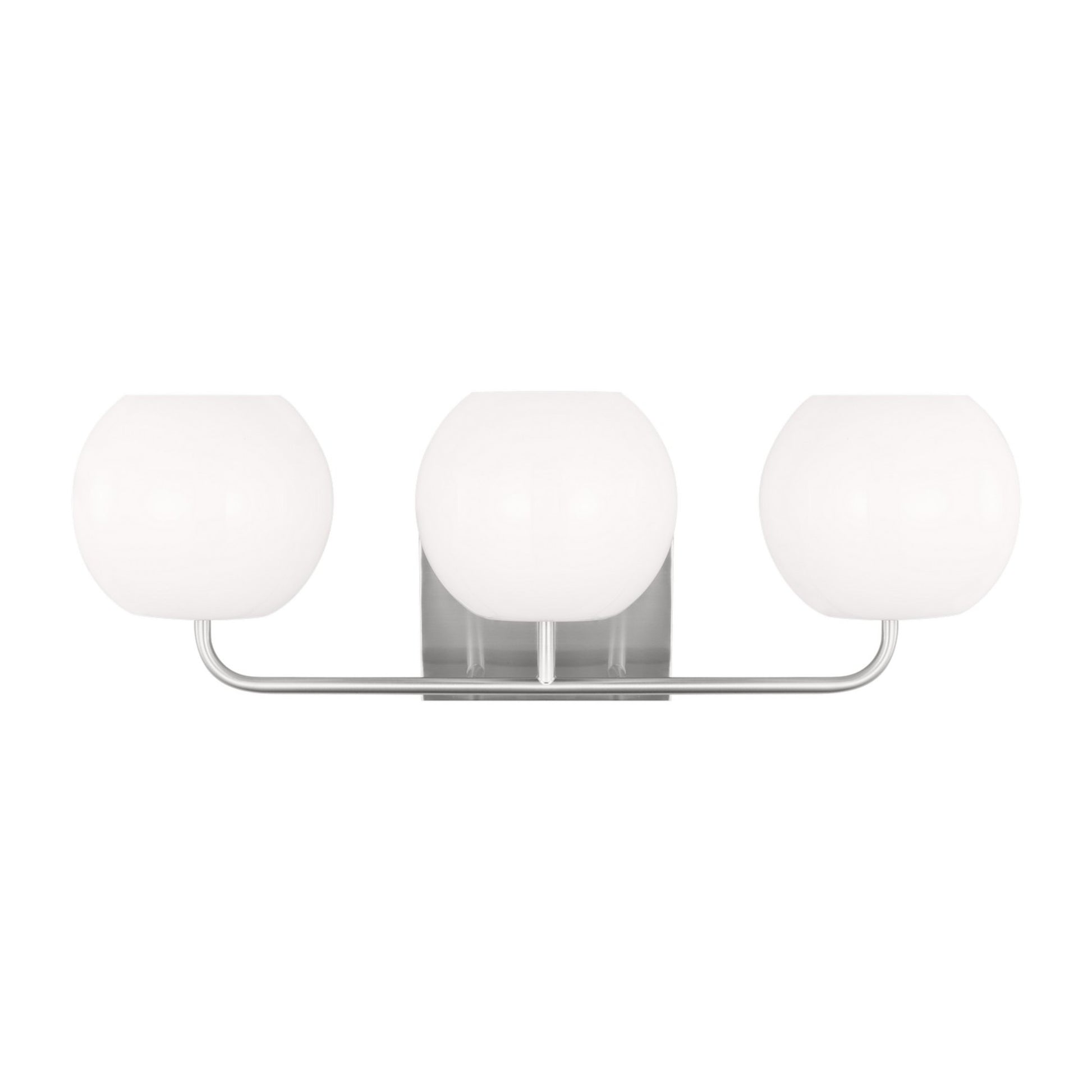 Rory 25" 3-Light Large Bathroom Vanity, Brushed Steel Finish - Bees Lighting