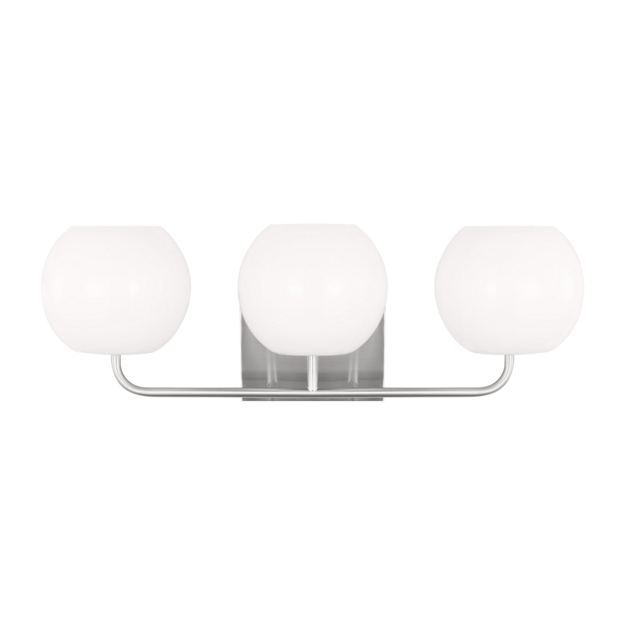 Rory 25" 3-Light Large Bathroom Vanity, Brushed Steel Finish - Bees Lighting