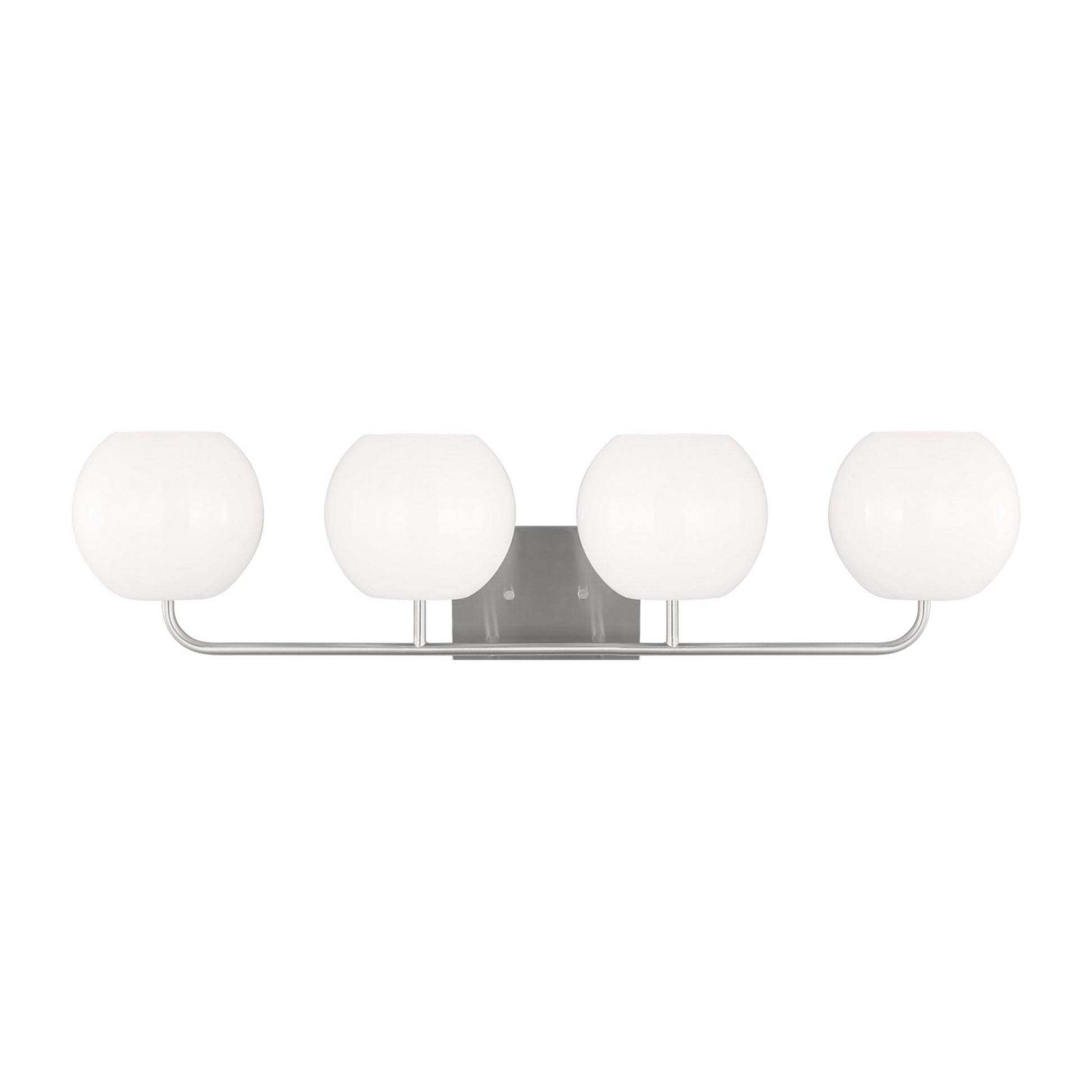 Rory 34" 4-Light X-Large Bathroom Vanity, Brushed Steel Finish - Bees Lighting