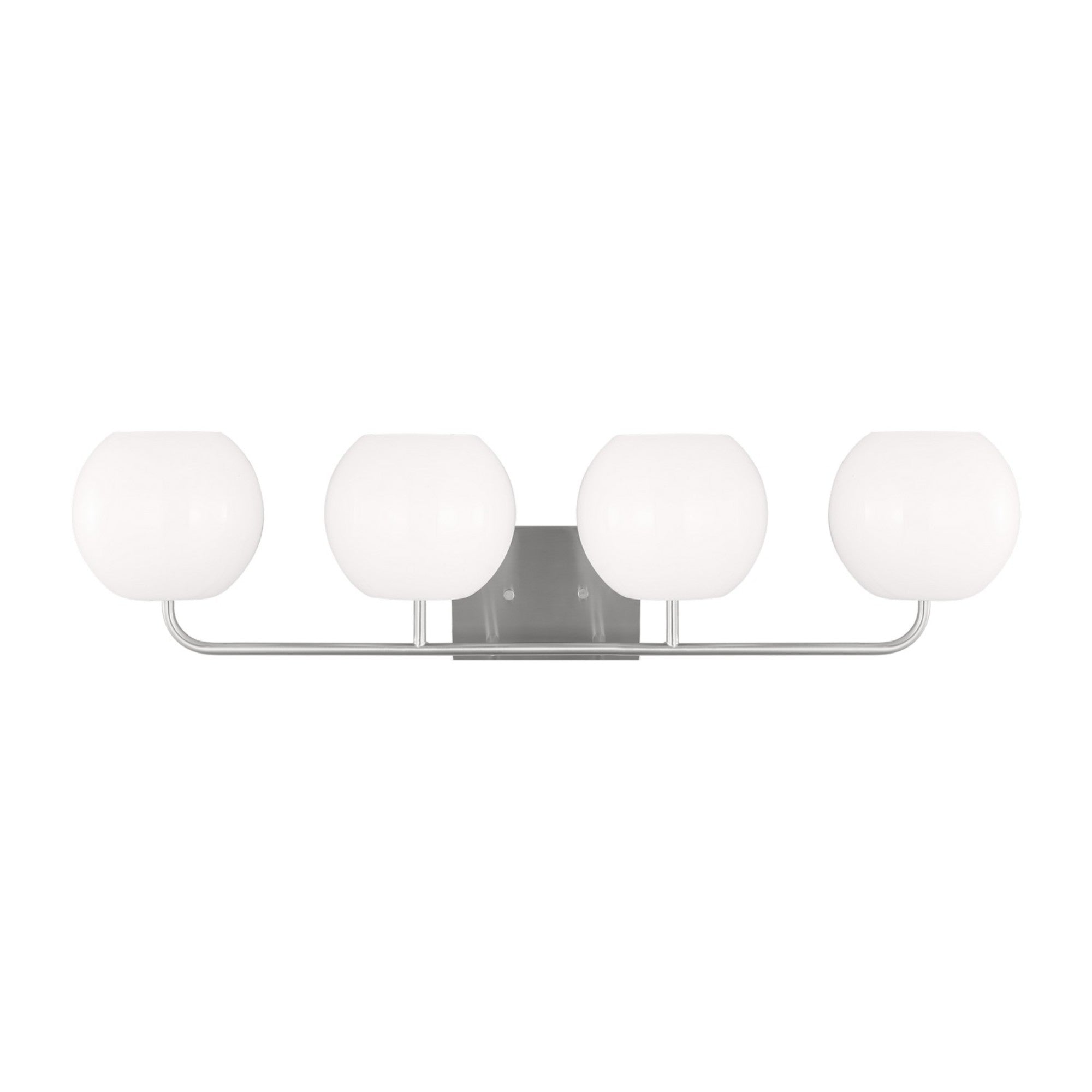 Rory 34" 4-Light X-Large Bathroom Vanity, Brushed Steel Finish - Bees Lighting