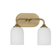 Emile 13" 2-Light Medium Vanity, Satin Bronze Finish - Bees Lighting