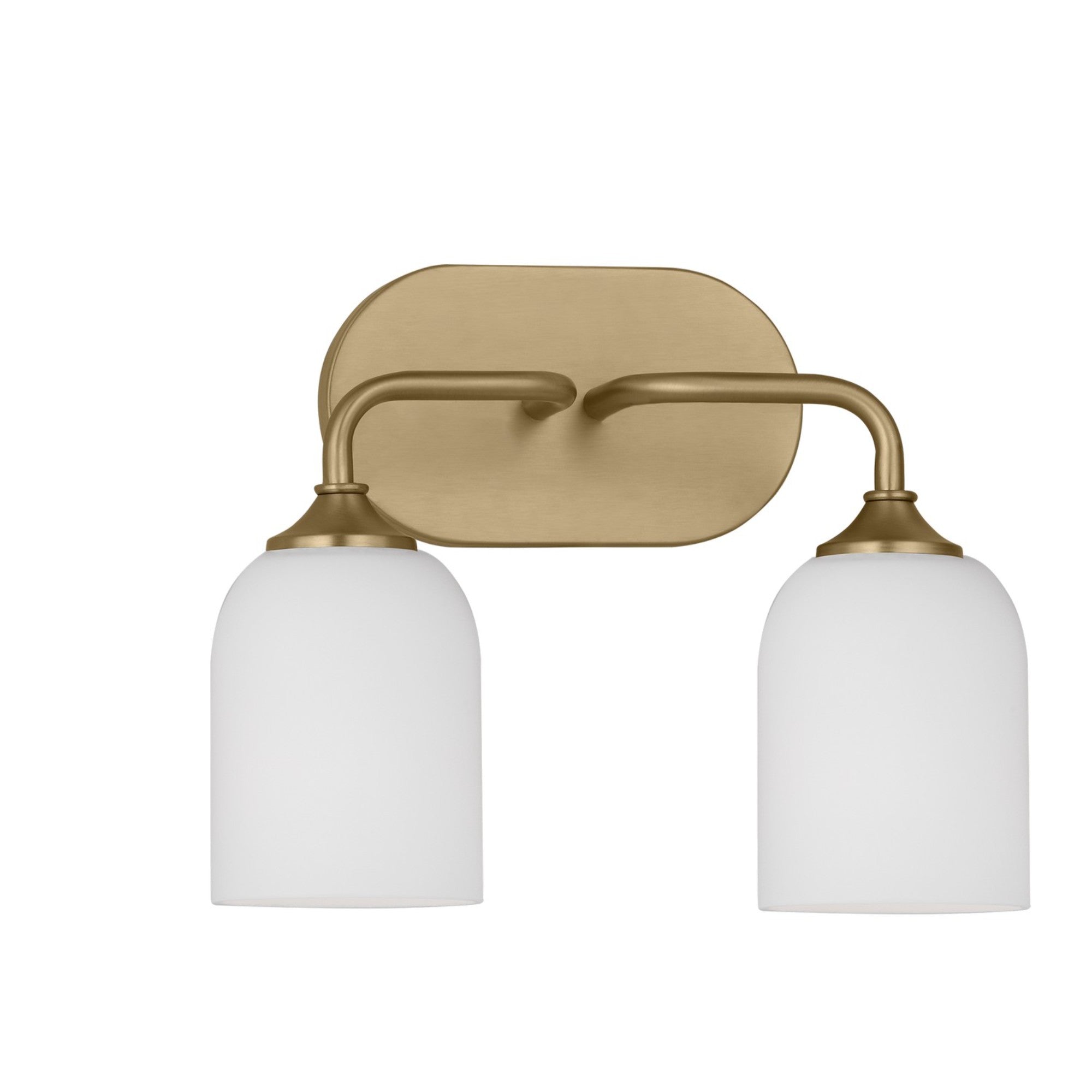 Emile 13" 2-Light Medium Vanity, Satin Bronze Finish - Bees Lighting