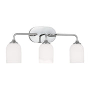 Emile 22" 3-Light Large Vanity, Chrome Finish - Bees Lighting