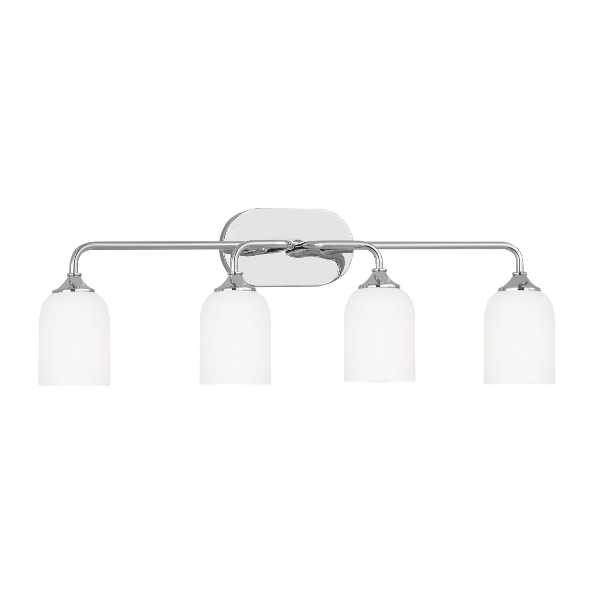 Emile 31" 4-Light X-Large Vanity, Chrome Finish - Bees Lighting