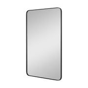 Planer 24" x 36" Medium Rectangular Mirror, Midnight Black Finish - Bees Lighting