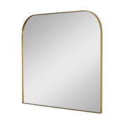 Planer 42" x 36" Wide Mirror, Burnished Brass Finish - Bees Lighting