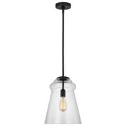 Loras 12" Pendant, Midnight Black Finish - Bees Lighting