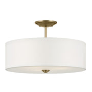 Shailene Round Semi Flush Ceiling Light - Bees Lighting