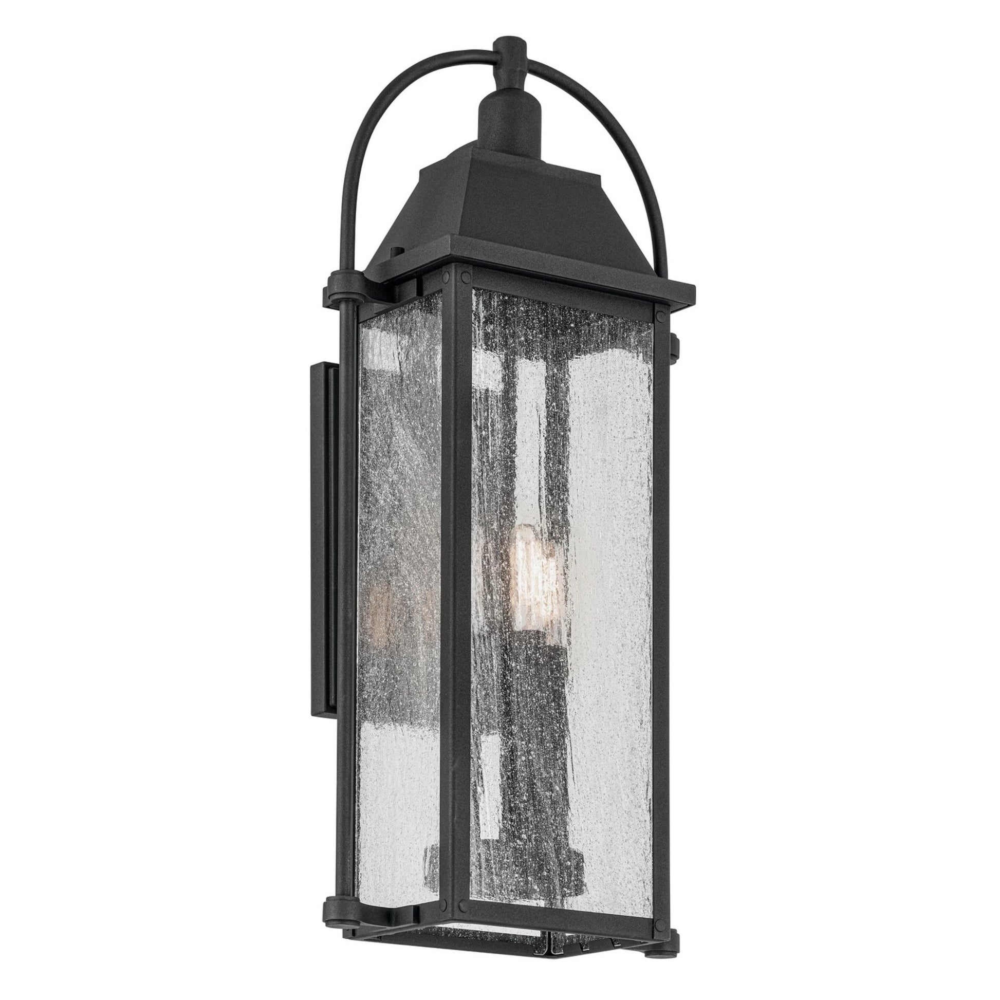 Harbor Row 23" 3-Light Outdoor Wall Light, Textured Black Finish - Bees Lighting