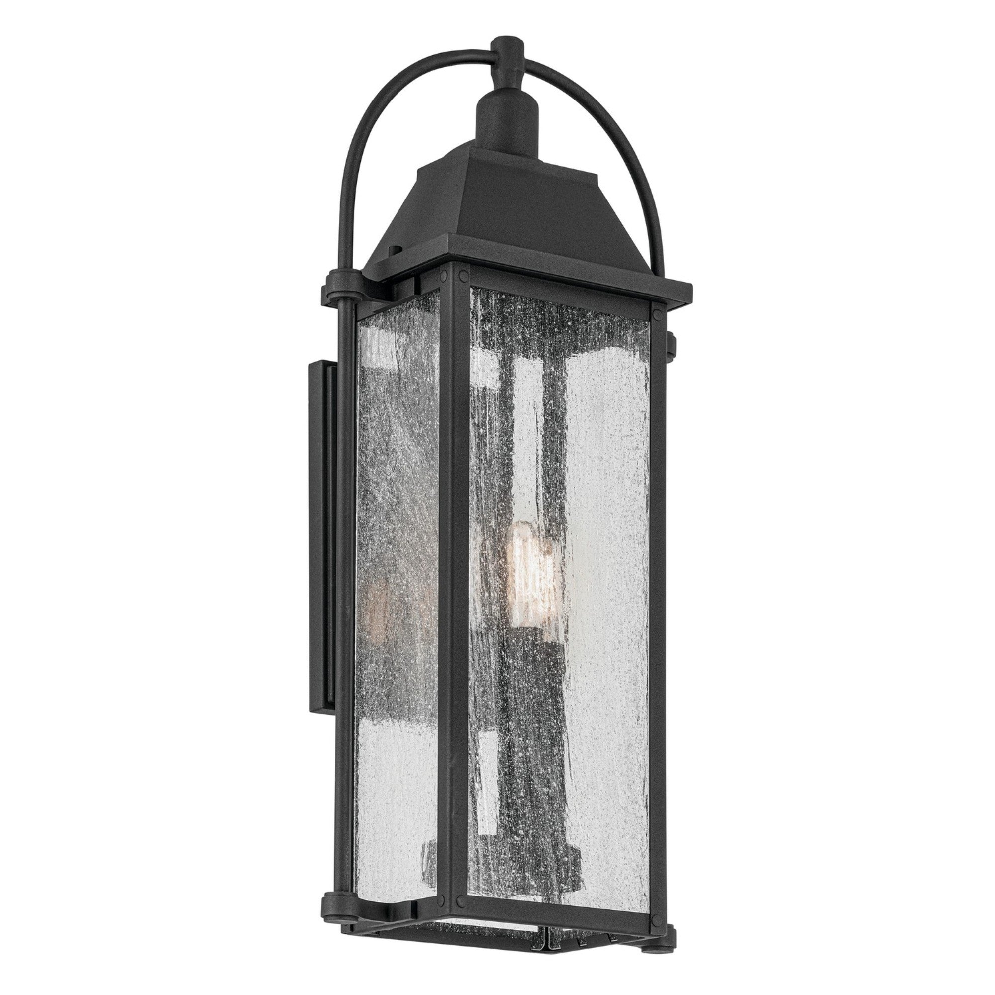 Harbor Row 23" 3-Light Outdoor Wall Light, Textured Black Finish - Bees Lighting