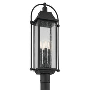 Harbor Row 27" 4-Light Outdoor Post Light, Textured Black Finish - Bees Lighting