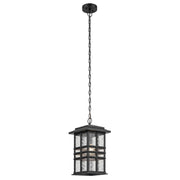 Beacon Square 18" Outdoor Pendant, Textured Black Finish - Bees Lighting
