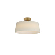 Paramount 16" LED Flush Mount, Natural Aged Brass Finish - Bees Lighting