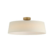 Paramount 21" LED Flush Mount, Natural Aged Brass Finish - Bees Lighting
