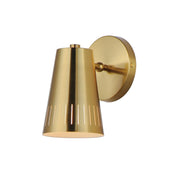 Helsinki 8" Wall Sconce, Natural Aged Brass Finish - Bees Lighting