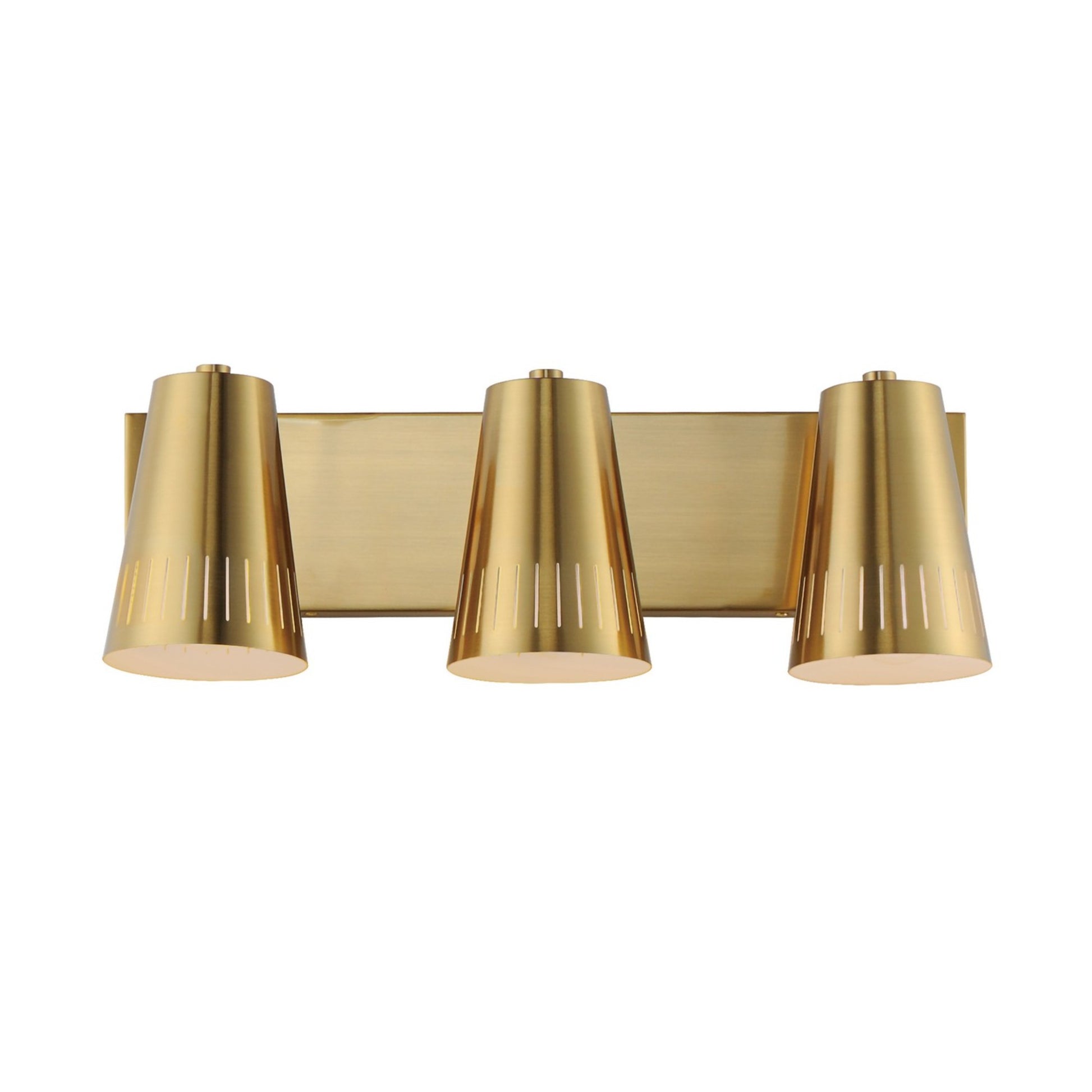 Helsinki 20" 3-Light Bath Vanity, Natural Aged Brass Finish - Bees Lighting