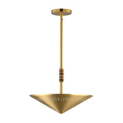 Helsinki 16" 2-Light Pendant, Natural Aged Brass Finish - Bees Lighting