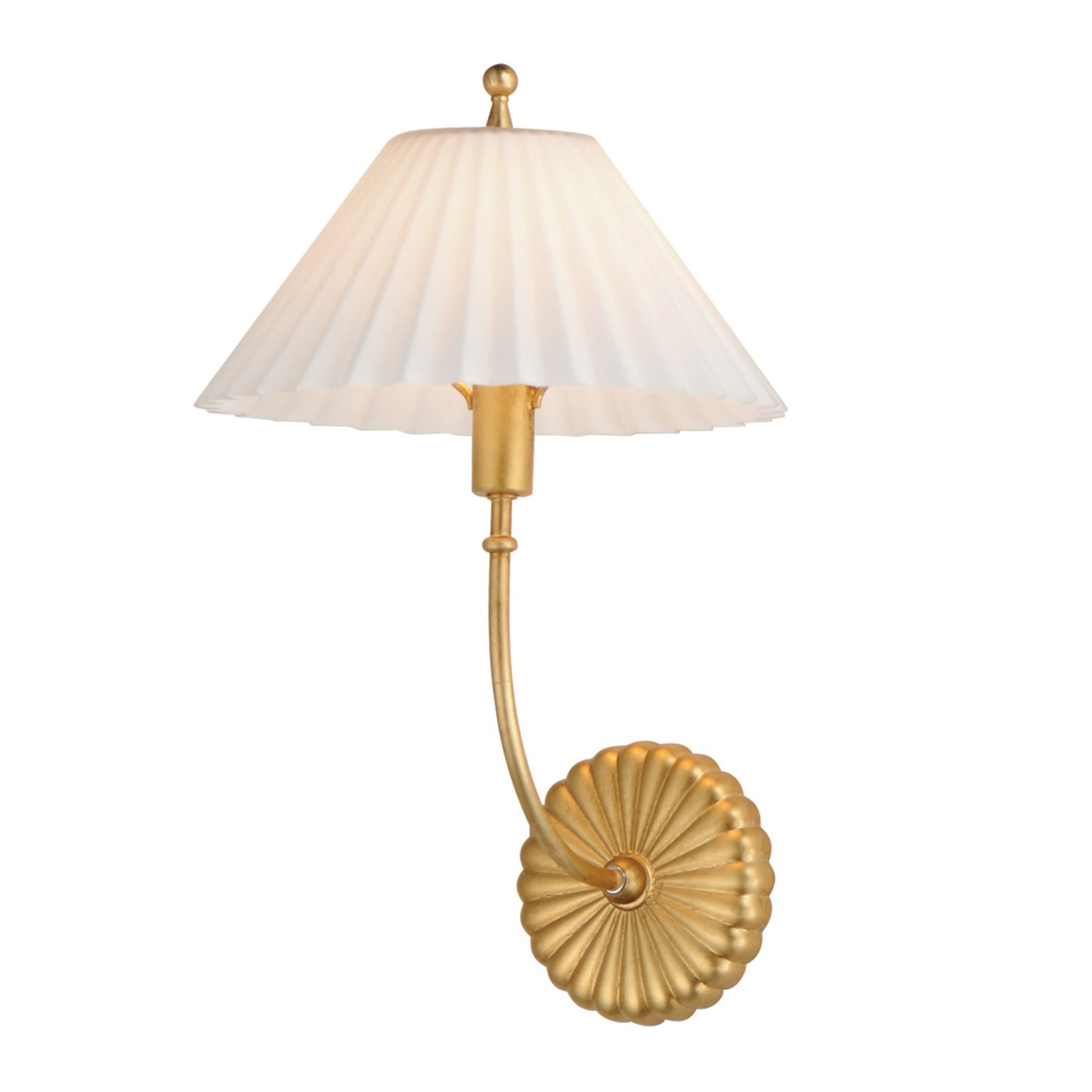 Kismet 17" Wall Sconce, Gold Leaf Finish - Bees Lighting