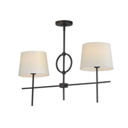 Paoli 36" 2-Light Pendant, Charcoal Bronze Finish - Bees Lighting
