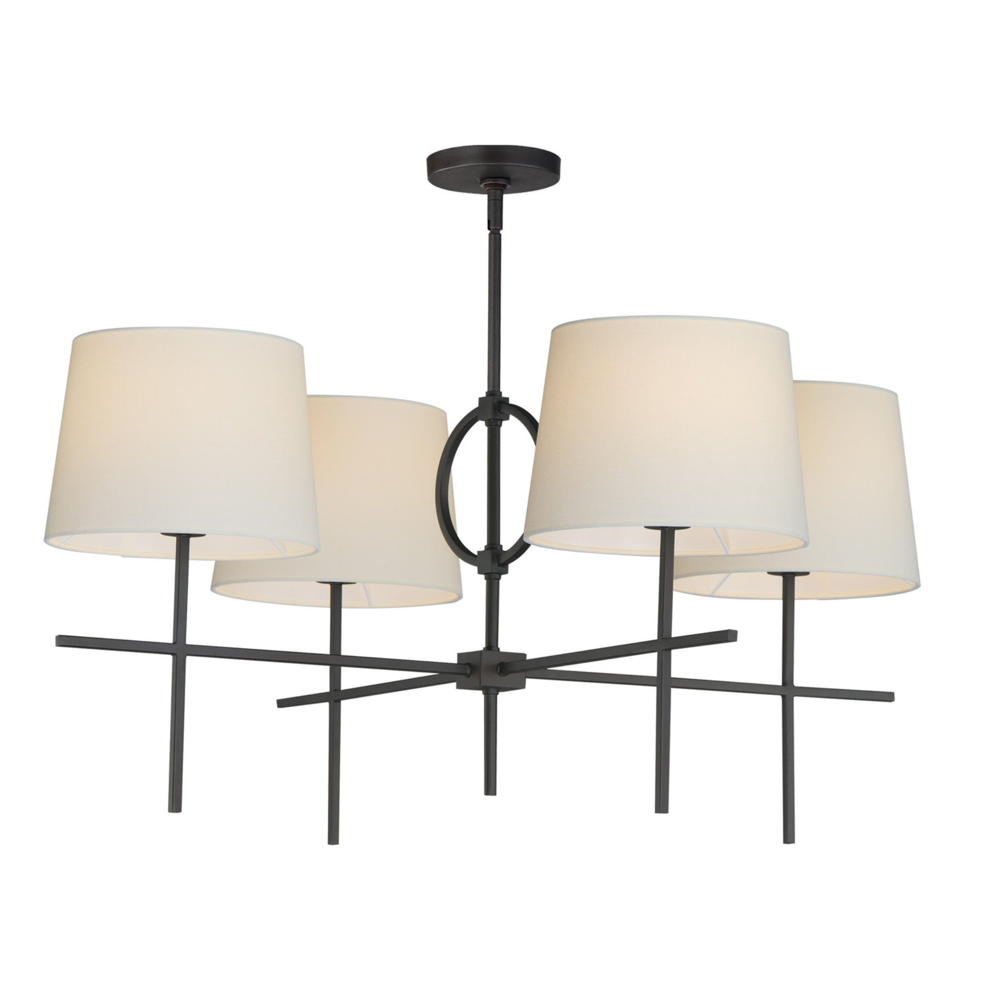 Paoli 36" 4-Light Pendant, Charcoal Bronze Finish - Bees Lighting