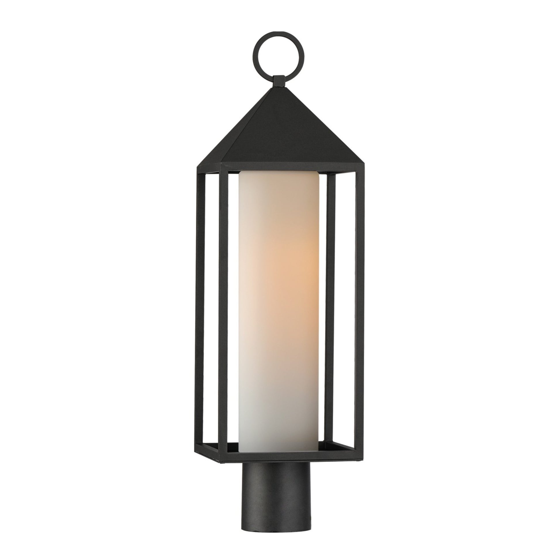 Aldous 24" Outdoor Post Mount, Black Finish - Bees Lighting